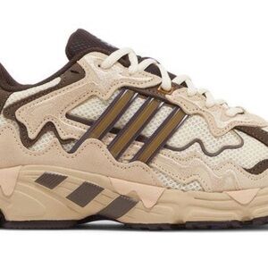 BAD BUNNY Adidas Brown and Cream Sneakers with Purple Accents